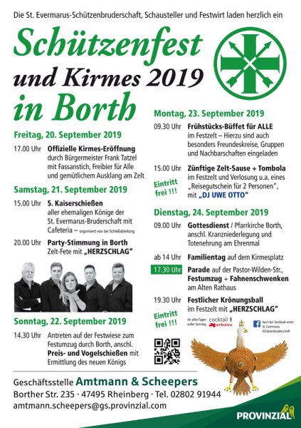 Plakat Schützenfest 2019