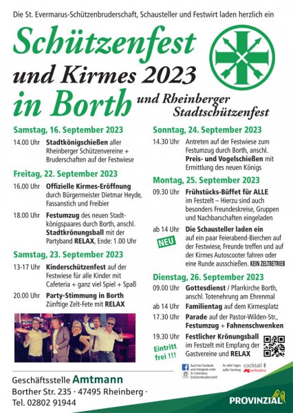 Plakat Schützenfest 2023