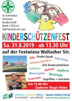 Plakat Kinderschützenfest 2019